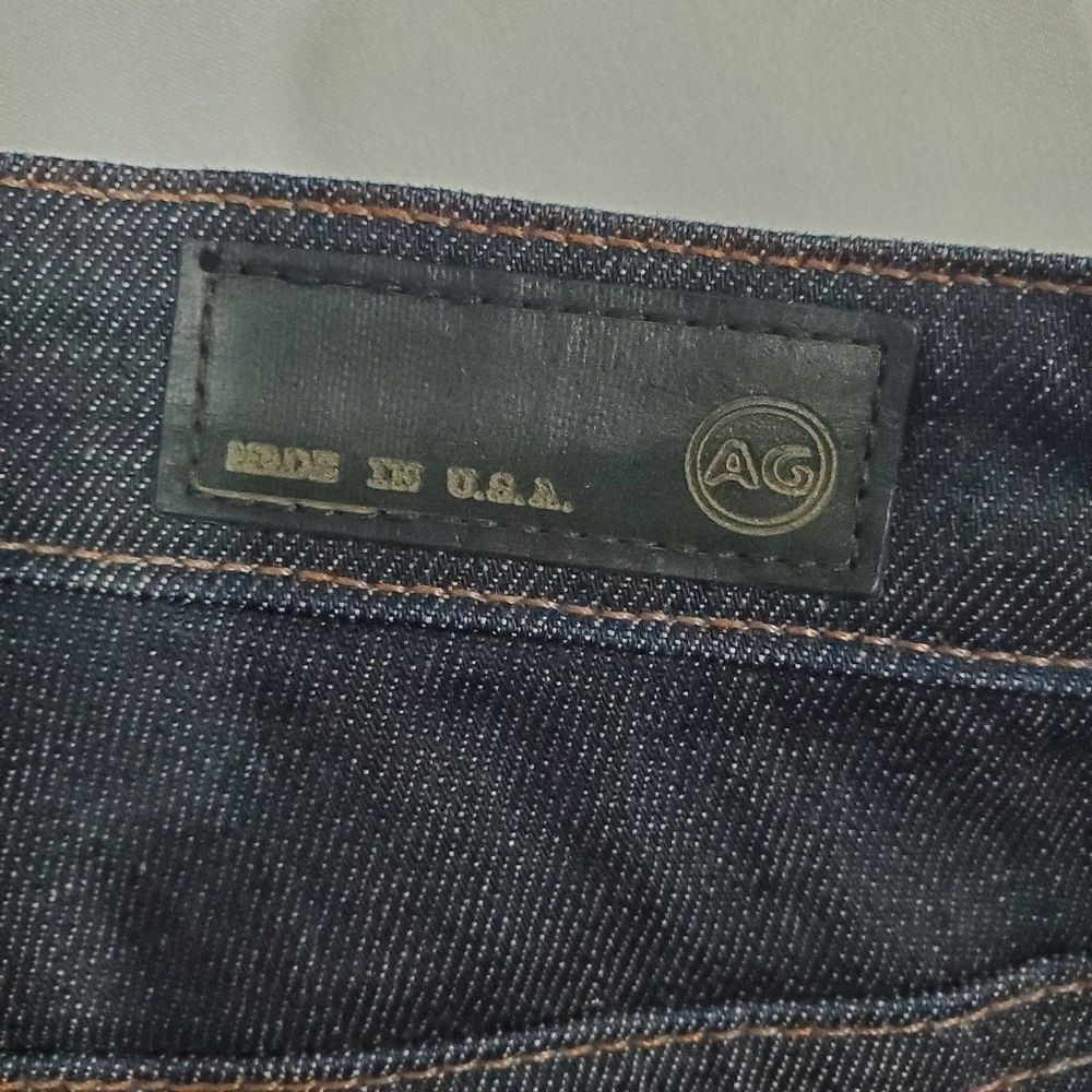 AG Adriano Goldshmied size 25R The Stevie Slim Straight Skinny Jeans Dark - Picture 4 of 8
